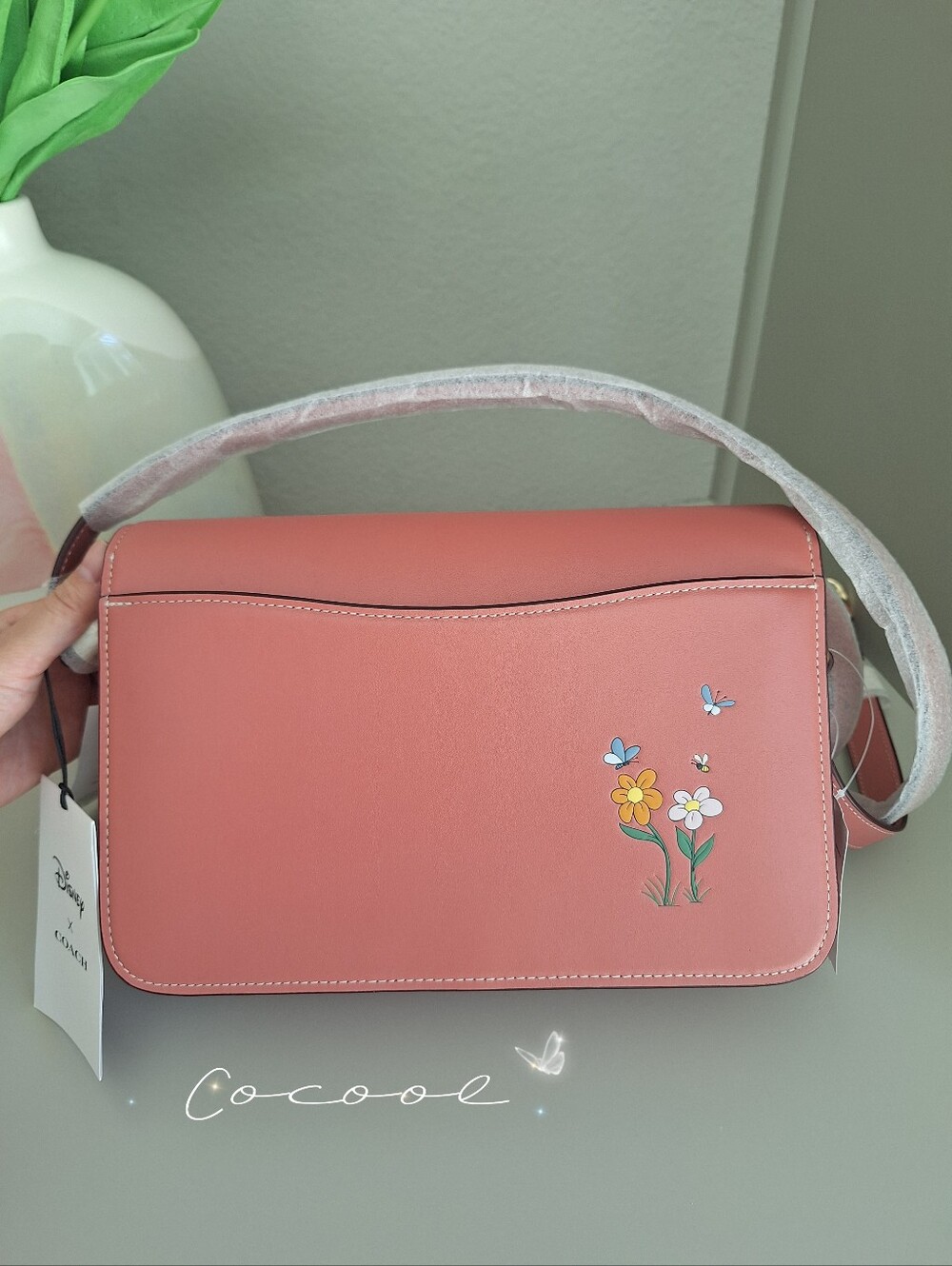 NWT Rare Authentic Disney x Coach Studio Shoulder Bag Mickey Mouse Flowers CH413 - Picture 5 of 12